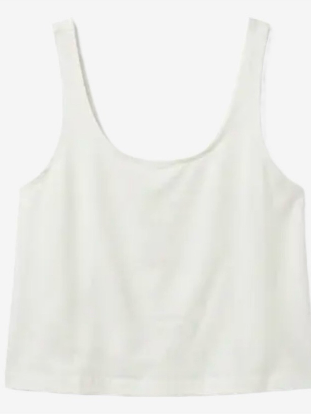 SHEIN White Scoop Neck Tank Top for Women